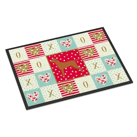 Carolines Treasures 18 x 27 in. Vizsla Love Indoor or Outdoor Mat CK5958MAT